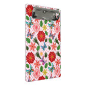 Modern Spring Garden Butterfly Floral  Mini Klemmbrett (Schrägansicht)