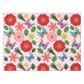 Modern Spring Garden Butterfly Floral  Tischdecke (Vorderseite (Horizontal))