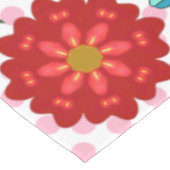 Modern Spring Garden Butterfly Floral  Tischdecke (Schrägansicht)