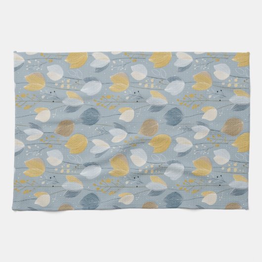 Modern Spring Tulip Botanical Kitchen Towels Geschirrtuch (Horizontal)