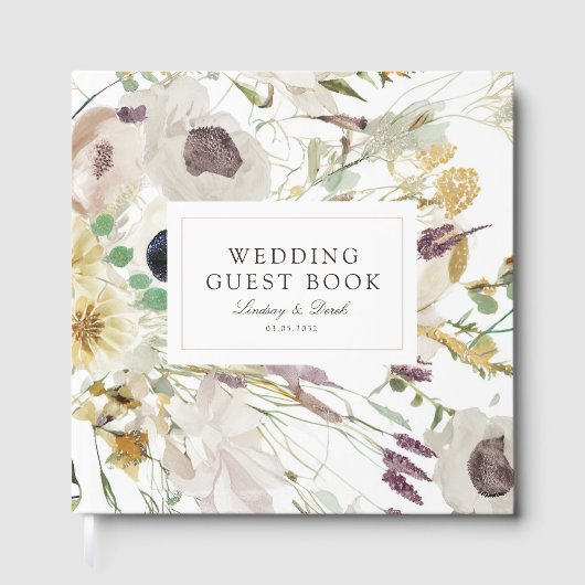 Modern Spring Wedding Gästebuch (Vorderseite)
