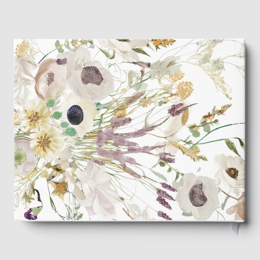 Modern Spring Wedding Gästebuch (Rückseite)