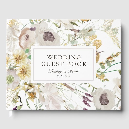 Modern Spring Wedding Gästebuch (Vorderseite)