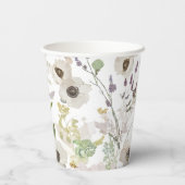 Modern Spring Wedding  Pappbecher (Rückseite)