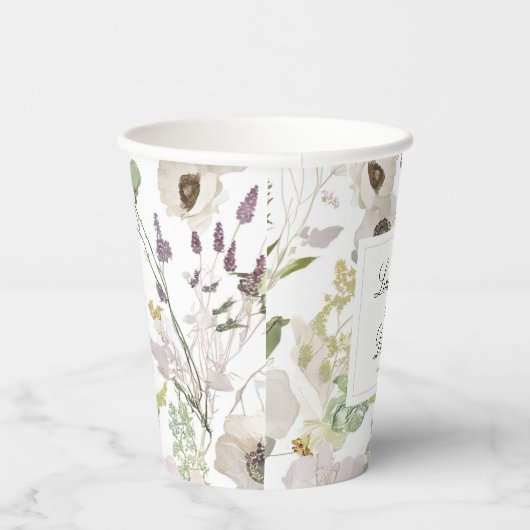 Modern Spring Wedding  Pappbecher (Rechts)