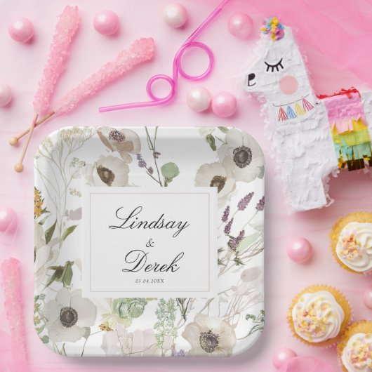  Modern Spring Wedding Welcome Pappteller (Party)