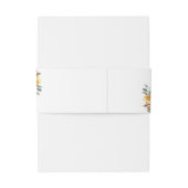 Modern spring wedding with orange Flowers Einladungsbanderole (Rückseitenbeispiel)