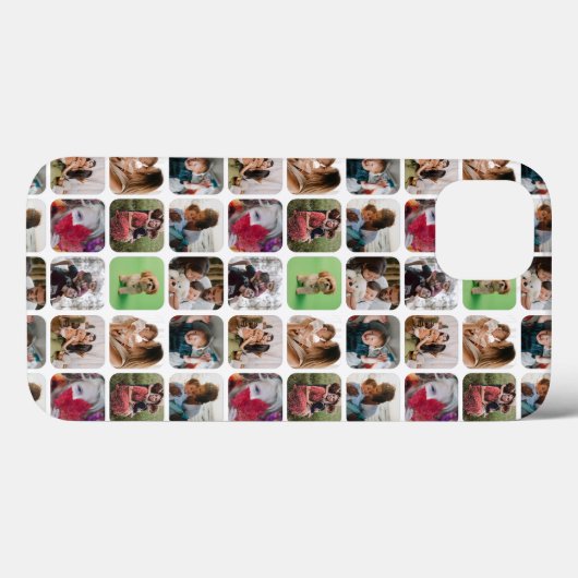 Modern Square Foto Collage Muster Case-Mate iPhone Hülle (Rückseite (Horizontal))