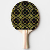 Modern Square Pattern Gold Tischtennis Schläger (Vorderseite)