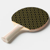 Modern Square Pattern Gold Tischtennis Schläger (Vorderseite)