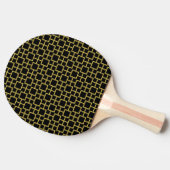 Modern Square Pattern Gold Tischtennis Schläger (Seitenansicht)