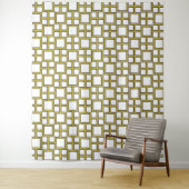Modern Square Pattern Gold Wandteppich (Beispiel)