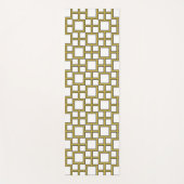 Modern Square Pattern Gold Yogamatte (Vorderseite)