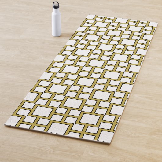 Modern Square Pattern Gold Yogamatte (Beispiel)