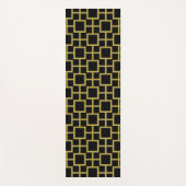Modern Square Pattern Gold Yogamatte (Vorderseite)