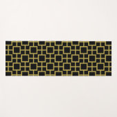 Modern Square Pattern Gold Yogamatte (Vorderseite (Horizontal))