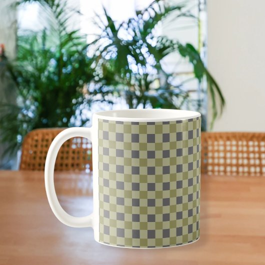Modern Square Pattern Mug Kaffeetasse