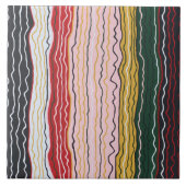 Modern Squiggles 2 6 x 6 Keramiken Fliese (Vorderseite)