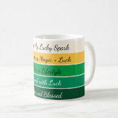 Modern St. Patrick’s Day Gradient Kaffeetasse (VorderseiteRechts)
