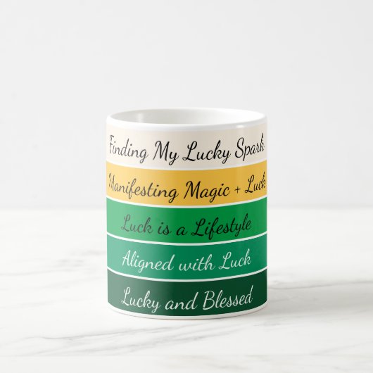 Modern St. Patrick’s Day Gradient Kaffeetasse (Mittel)