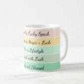 Modern St. Patrick’s Day Gradient Kaffeetasse (VorderseiteRechts)