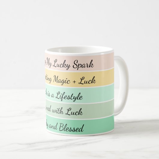 Modern St. Patrick’s Day Gradient Kaffeetasse (VorderseiteRechts)