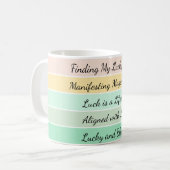 Modern St. Patrick’s Day Gradient Kaffeetasse (Vorderseite Links)