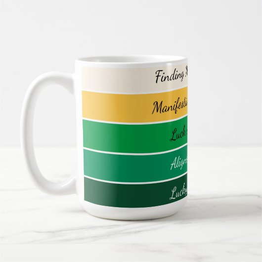 Modern St. Patrick’s Day Gradient Kaffeetasse (Links)