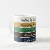 Modern St. Patrick’s Day Gradient Kaffeetasse (Vorderseite Links)