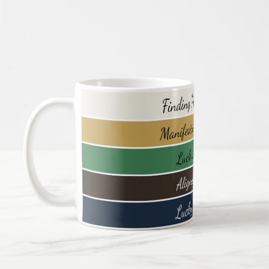 Modern St. Patrick’s Day Gradient Kaffeetasse (Links)