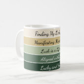 Modern St. Patrick’s Day Gradient Kaffeetasse (Vorderseite Links)