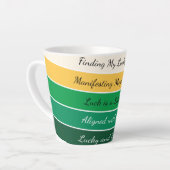 Modern St. Patrick’s Day Gradient Milchtasse (Linke Ecke)