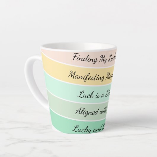 Modern St. Patrick’s Day Gradient Milchtasse (Linke Ecke)
