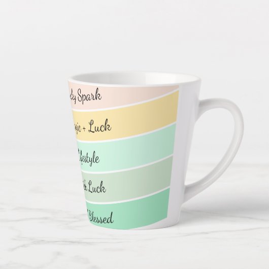 Modern St. Patrick’s Day Gradient Milchtasse (Rechts)