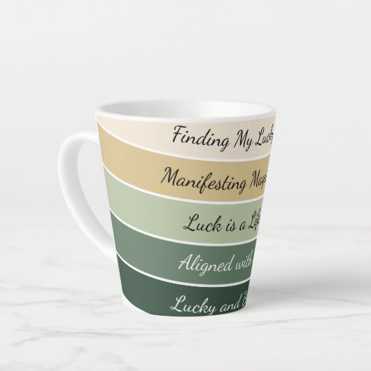 Modern St. Patrick’s Day Gradient Milchtasse (Linke Ecke)
