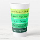 Modern St. Patrick’s Day Gradient  Milchtasse (Vorderseite)