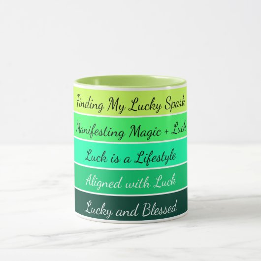 Modern St. Patrick’s Day Gradient Tasse (Zentrum)
