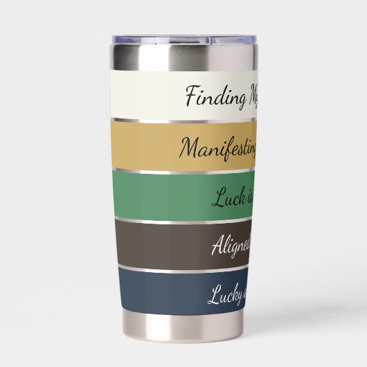 Modern St. Patrick’s Day Gradient Thermobecher (Vorderseite)