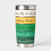 Modern St. Patrick’s Day Gradient Thermobecher (Links)