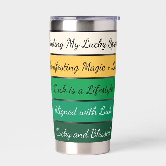 Modern St. Patrick’s Day Gradient Thermobecher (Links)