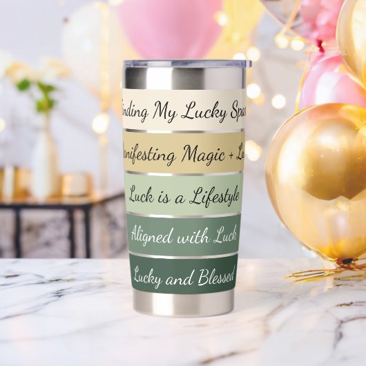 Modern St. Patrick’s Day Gradient Thermobecher (Bachelor Party)