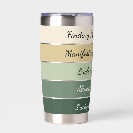 Modern St. Patrick’s Day Gradient Thermobecher (Vorderseite)