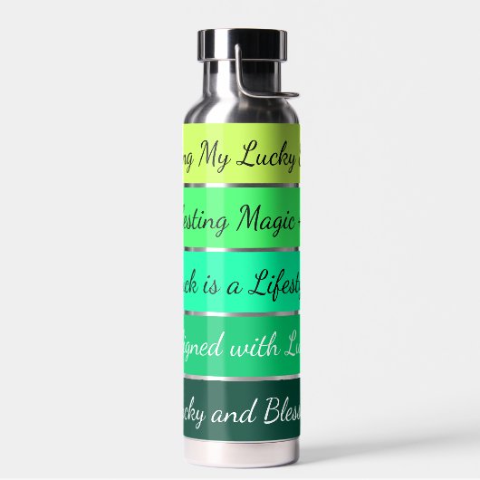 Modern St. Patrick’s Day Gradient Trinkflasche (Links)