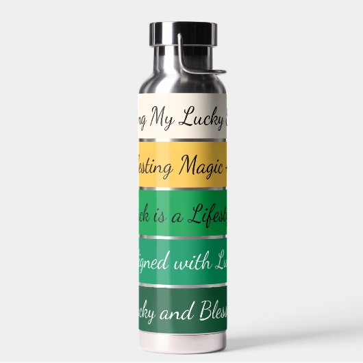 Modern St. Patrick’s Day Gradient Trinkflasche (Links)