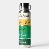 Modern St. Patrick’s Day Gradient Trinkflasche (Rückseite)