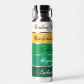 Modern St. Patrick’s Day Gradient Trinkflasche (Vorne)