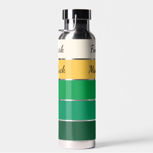 Modern St. Patrick’s Day Gradient Trinkflasche (Rechts)