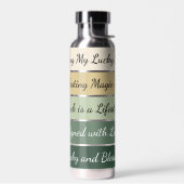 Modern St. Patrick’s Day Gradient Trinkflasche (Links)