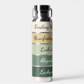 Modern St. Patrick’s Day Gradient Trinkflasche (Vorne)