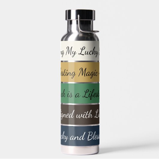 Modern St. Patrick’s Day Gradient Trinkflasche (Links)